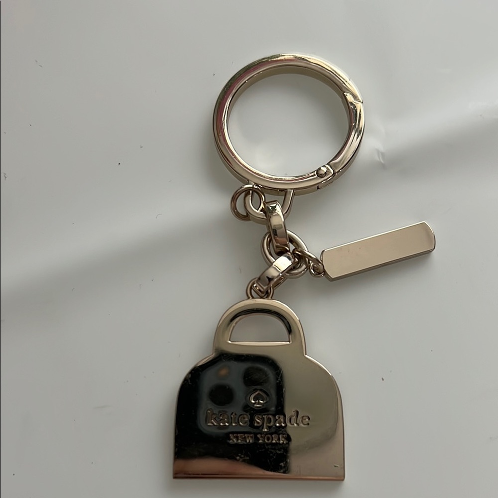 Kate Spade Pink and Red Striped Key Holder - Picture 2 of 5